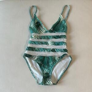 ASOS Tropical Palm Tree Print One Piece Swimsuit